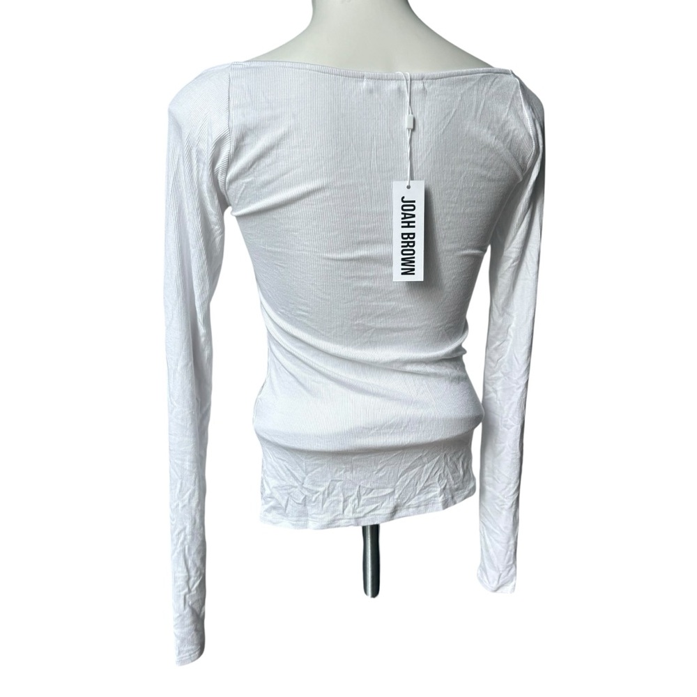 NWT, Joah Brown Square Neck Tight Rib Top, Sz M/L - Picture 6 of 14